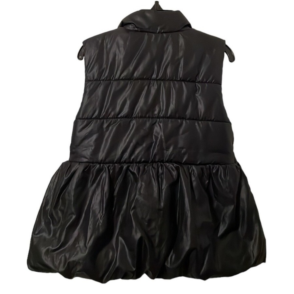 Calvin Klein Jeans Girl's Black Logo Zip-Up Waterproof Vest‎ Size 6 - Picture 6 of 7